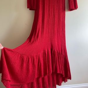 Zara knit red dress